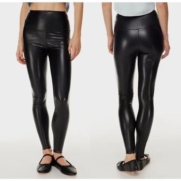 Aritzia Wilfred Daria Pant High Waisted Vegan Leather Leggings Women's S - Picture 1 of 11